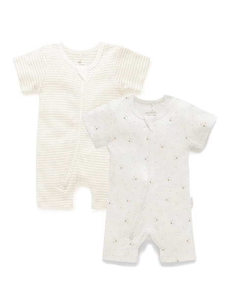 Purebaby Growsuit Vanilla Bear