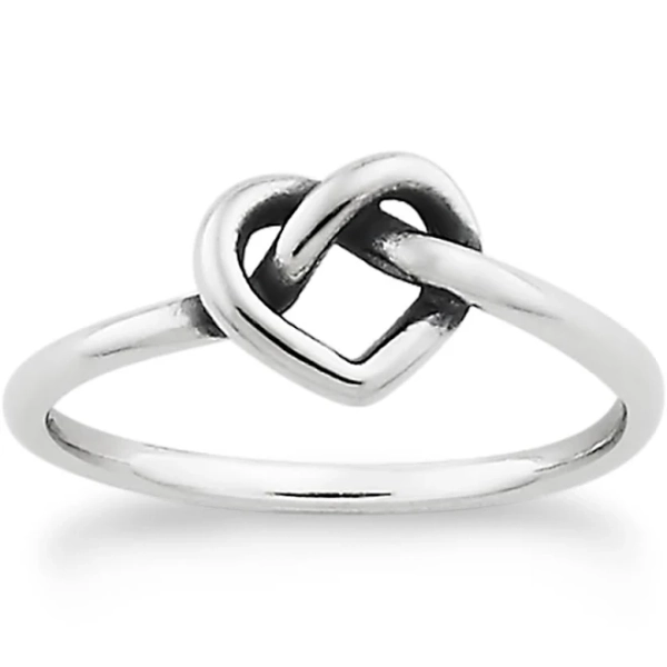 James Avery 14K Gold Delicate Heart Knot Ring
