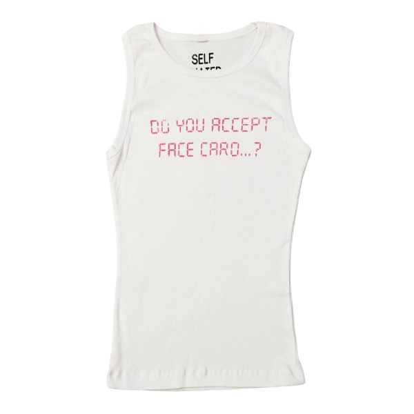 Do you accept face card? tank top l y2k graphic tanks