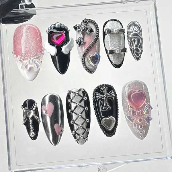 Gothic Glam Press On Nails
