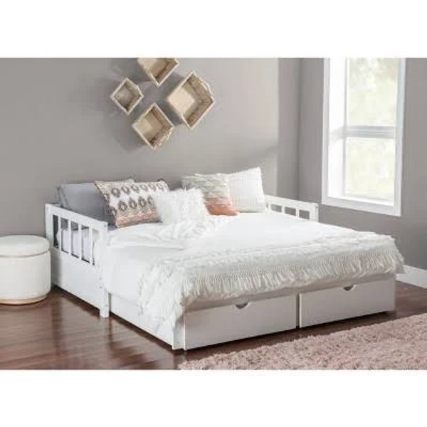 Powell Halona Modern Two Drawer Converable Trundle Kids' Daybed