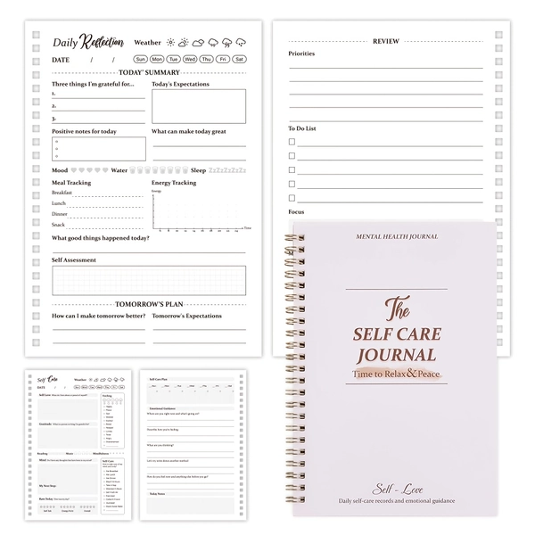 undated daily self care journal 100 pages reflection - Temu