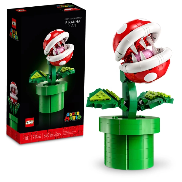 LEGO Super Mario Piranha Plant Building Sets for Adults - Mario Collectible for Men & Women, Ages 18+ Years - Gift for Birthdays - Bedroom, Home Office, or Book Shelf Decor - 71426 - Walmart.com