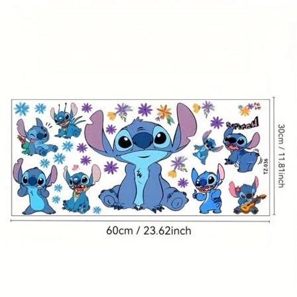 Stitch wall stickers, window decorations, home decorations, Girl's, Size: One size