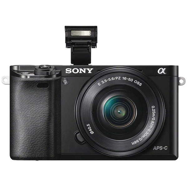Sony Alpha A6000 Mirrorless Digital Camera w/16-50mm Lens with Accessories Black
