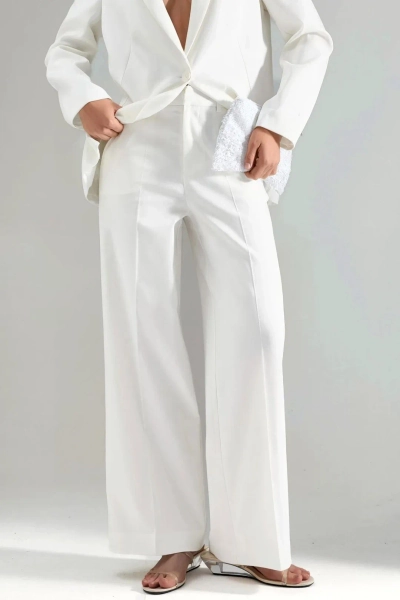 High Waist Straight Leg Bengalin Pants