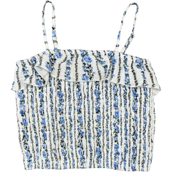 Flowers by Zoe Girls Demure Floral Ruffle Tank