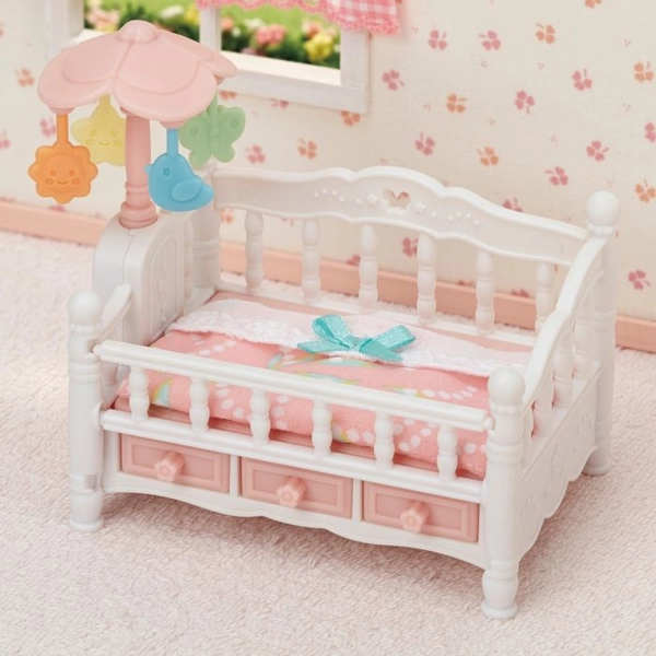 Crib with Mobile