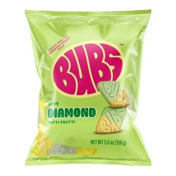 Bubs Sour Diamond Tutti Frutti 156g