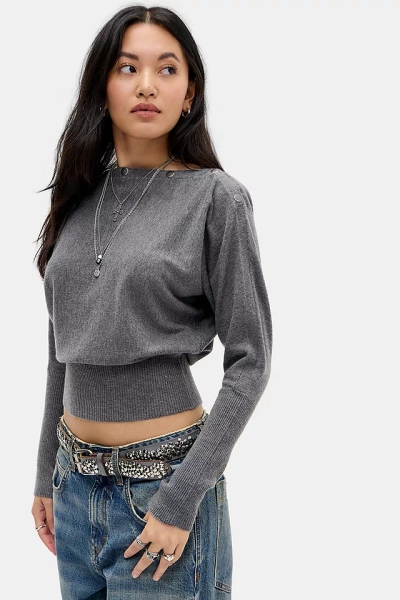 UO Popper Bawing Top