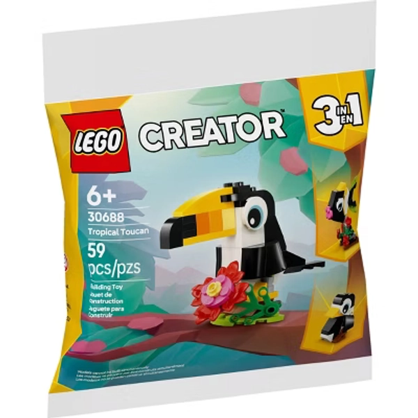 LEGO Creator 3 in 1 Tropical Toucan Building Set 30688