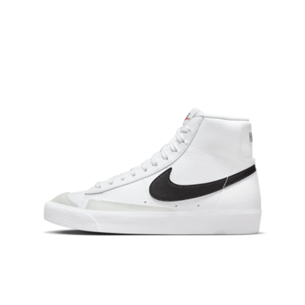 Nike Blazer Mid '77 Big Kids' Shoes in White | DA4086-100