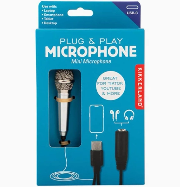 Kikkerland Plug & Play Microphone