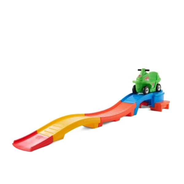 Step2 Racing Green Up & Down Roller Coaster Ride-On: Pedal Push Toy for Ages 2-5