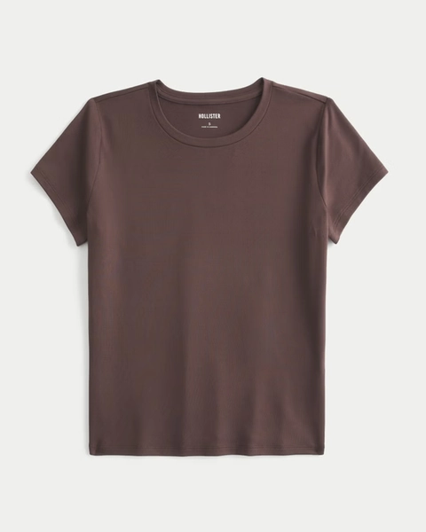 Smooth Seamless Fabric Crew Baby Tee