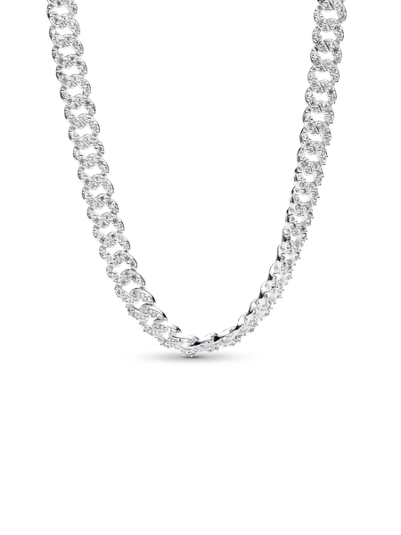 Pavé Cuban Chain Necklace