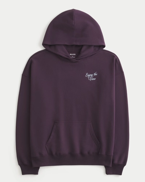 Hollister Feel Good Oversized California Graphic Hoodie