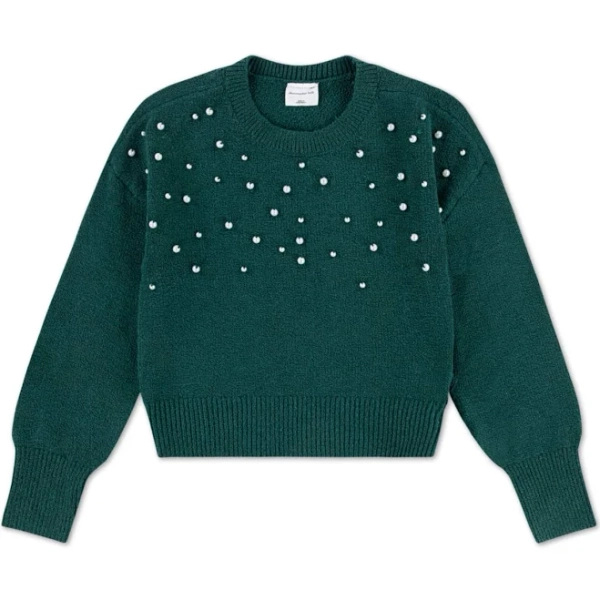 Abercrombie Kids Girls Sparkle Crew Sweater