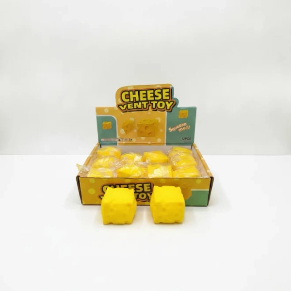 Viral Cheese Cube Squishy