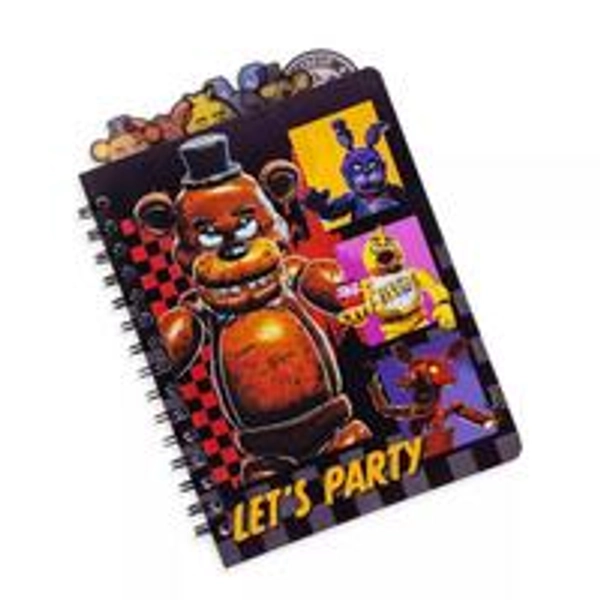 Five Nights At Freddy's Special Delivery Let's Party Grid Tabbed Spiral Journal