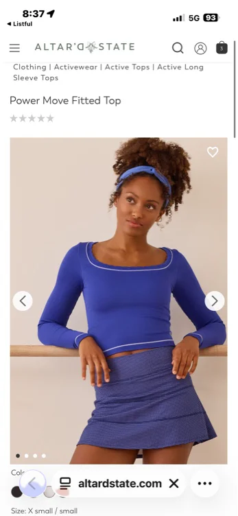 Power Move Fitted Top