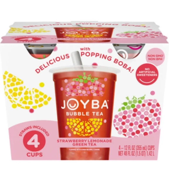 Joyba Strawberry Lemonade Green Bubble Tea
