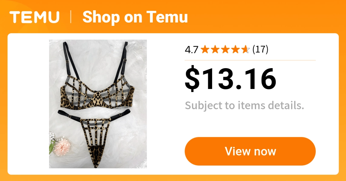leopard   ultra thin full coverage bra set   lace - Temu