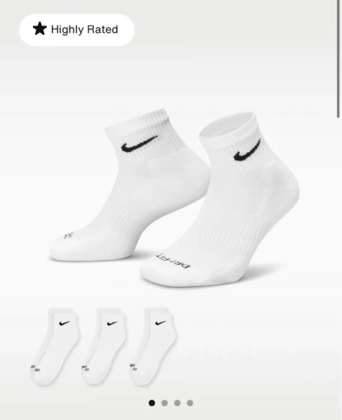 Nike Everyday Plus Cushioned Training Ankle Socks (3 Pairs)