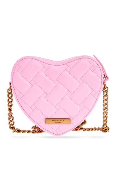 Kurt Geiger Kensington Heart Quilted Shoulder Bag