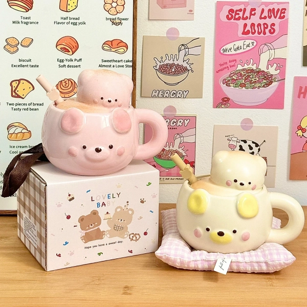 Kawaii Therapy Marshmallow Bear Ceramic Cup - Special Edition