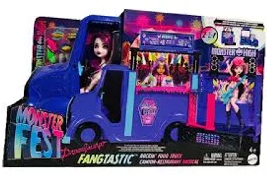 Monster High Fest Dracula's Fangtastic Rockin Food Truck 2-n-1 Playset!