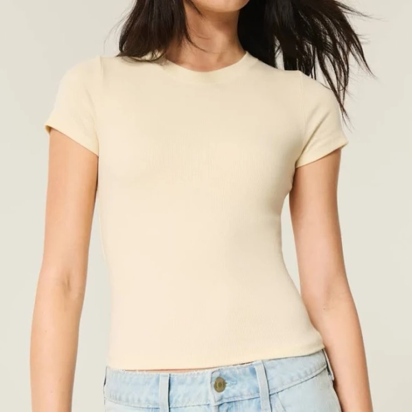 Women's Crew Baby Tee in White