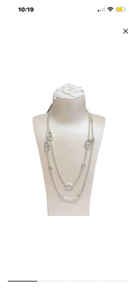 Farandole Hermes silver necklace