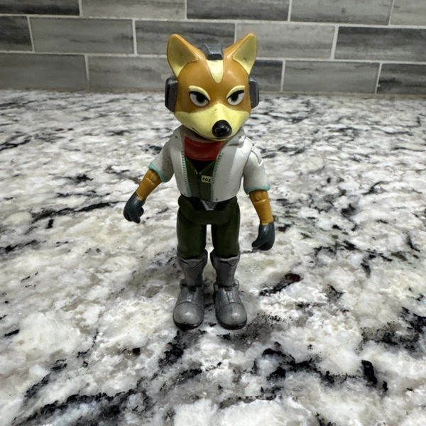 2015 Jakks Star Fox 4" World of Nintendo Fox McCloud ONLY FIGURE Rare Pls Read