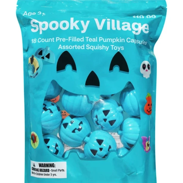 Spooky Village Pumpkin Capsule Squishy Toy Variety Pack