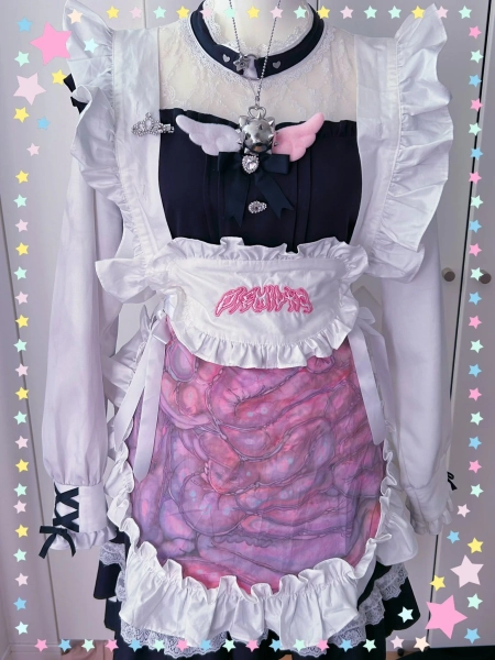 Intestine Apron White — DIEMILKO