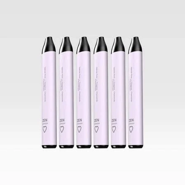 Luvv Zen Inhealer Chamomile-Infused Diffuser | Nicotine Free Aroma Pen | Lavender | 4200 Puffs, Purple