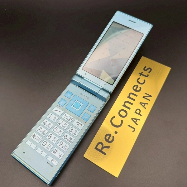 Kyocera 702KC 701KC Blue Digno Keitai2 Android Flip Phone Galápagos cell phone