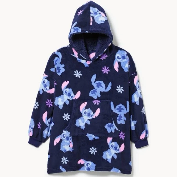 Disney Kid Girls' Stitch Fleece Lounge Hoodie
