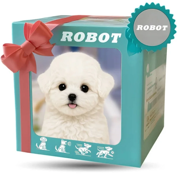 Robot Dog My Realistic Robot Puppy Interactive Puppy Toy That Walks Barks Wags Tail Plush Pet Dog For Kids & Adults Realistic Robotic Dog Toy Gift