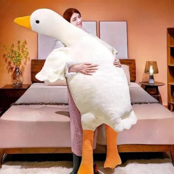 Goose Stuffed Animal 35.5 inches, Weight Goose Plush, Goose Plush Soft Swan Hugging Pillow, Gift for Anxiety Kids and Friends