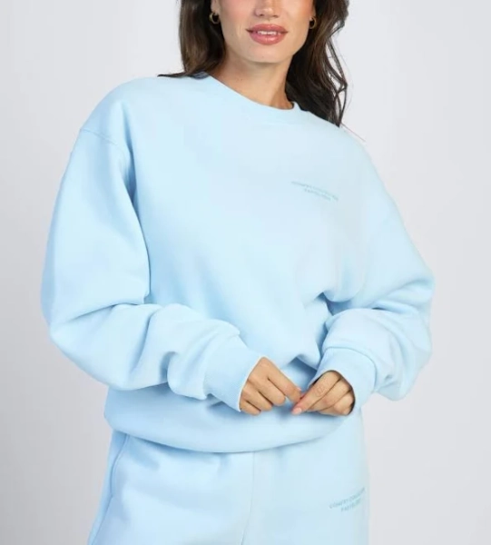 Comfrt Oversized Pastel Crew Sweatshirt