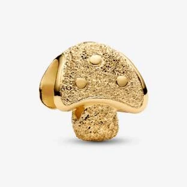 Pandora Textured Mushroom Mini Charm