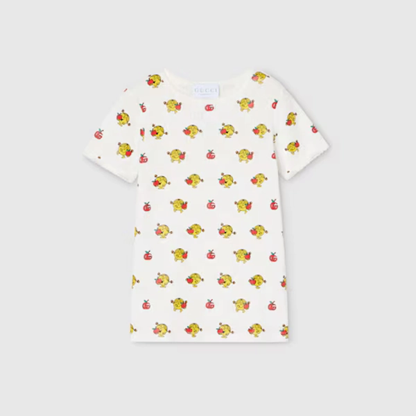 Children's printed GG cotton T-shirt