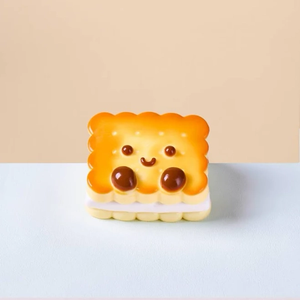 Taba Squishy Cute Square Cookies Squeeze Toy