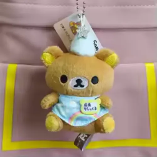 Rilakkuma 20th Anniversary Store Manager Plush Doll Keychain Kawaii Brown Bear Stuffed Toy Bag Charm Birthday&Festival Gifts - AliExpress 26