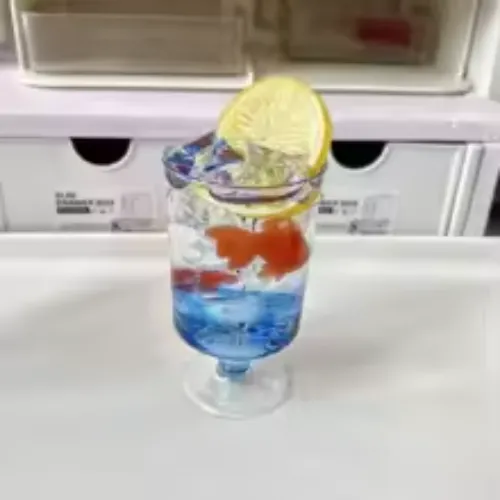 Goldfish Bubble Water Simulation Model Caramel Pudding 2D Photo Props Gumei Cute Drink Gift 2025 Summer New Product Ornaments - AliExpress 15
