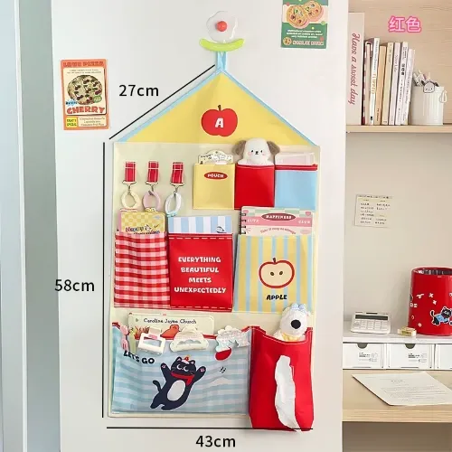 Wall-Mounted Storage Bag for Student Dormitory, Hanging Orga — DogeGoo