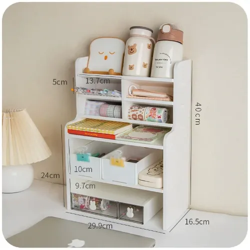 Desktop Storage Rack Layered Cosmetics Storage Rack Student  — DogeGoo