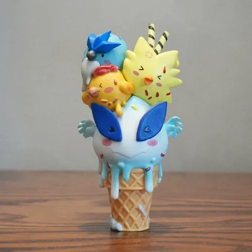 Ice Cream Pokémon Series Figurines, Cone-Shaped Bulbasaur, P — DogeGoo